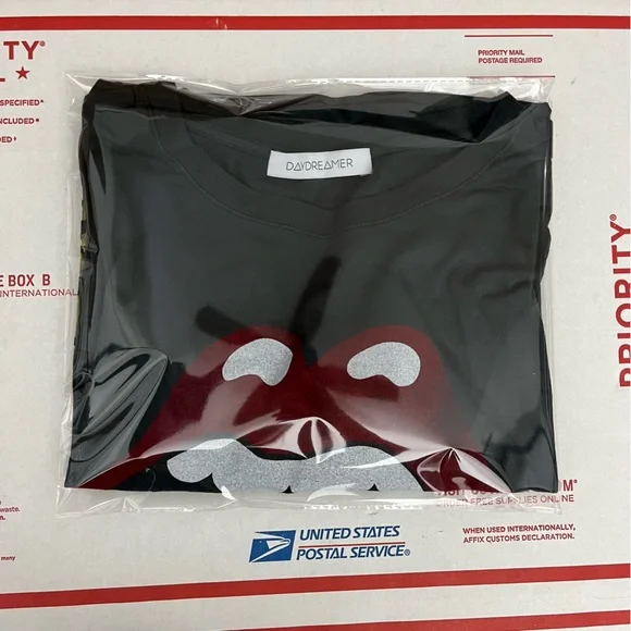 Daydreamer Rolling Stones Leopard Tongue Crewneck Graphic Tee - Picture 9 of 9